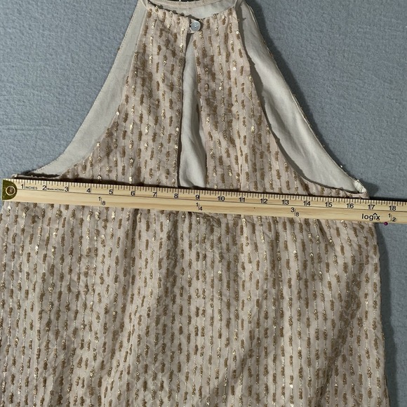 Show Me Your Mumu Gomez Halter Mini Dress in Sparkle Waterfall Sequin Size S - Picture 7 of 12